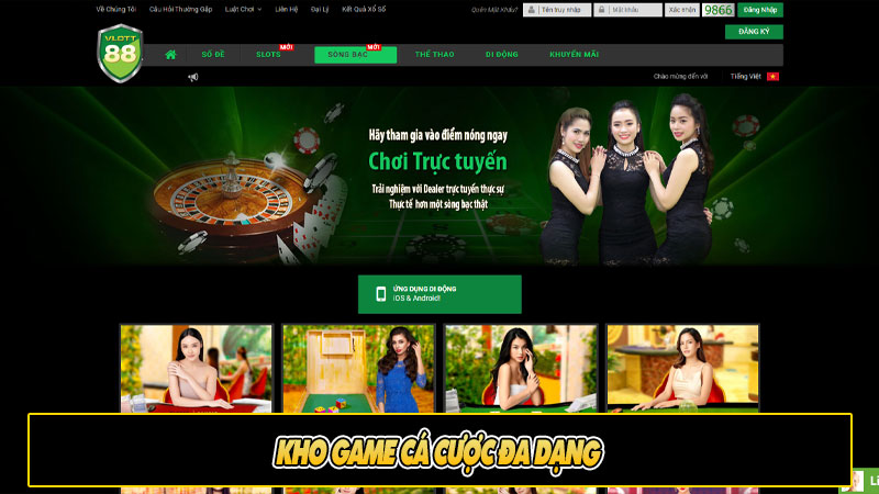 Kho game cá cược đa dạng